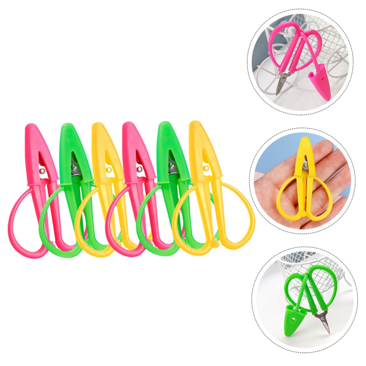 30 Pièces mini-ciseaux coupe-tissu ciseaux à fil pour coudre cranteurs broderie de tailleur en acier inoxydable outil de coupe de fil Gel de silice