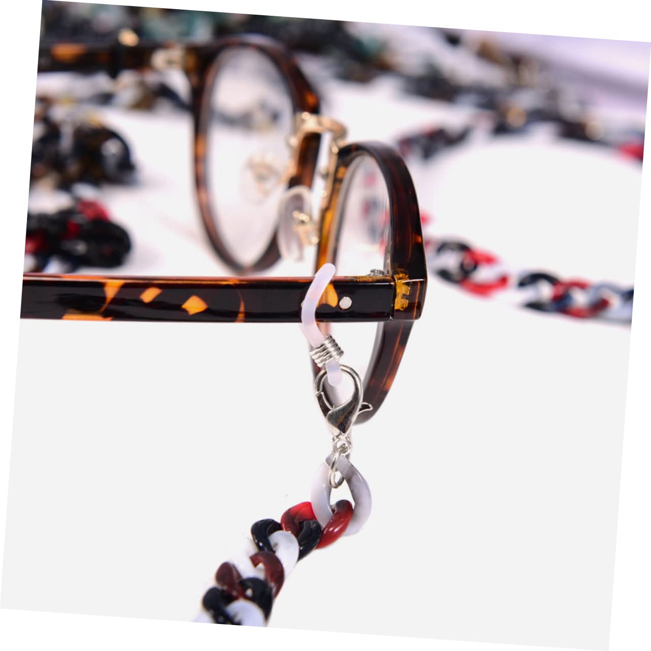 LIFKOME 5piezas Cadena De Gafas De Sol Para Mujeres y Sujeta Gafas Estilosa y Ligera Para Actividades Al Aire y Deportes Accesorio Práctico y Duradero