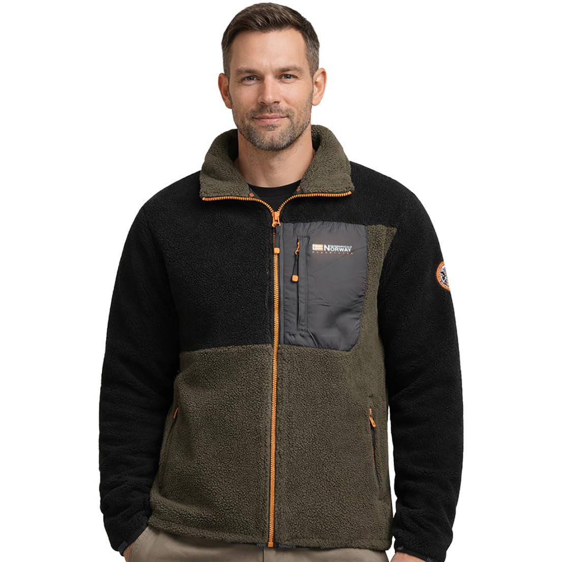 Geographical Norway Forro Polar Fino Hombre Cuello Alto