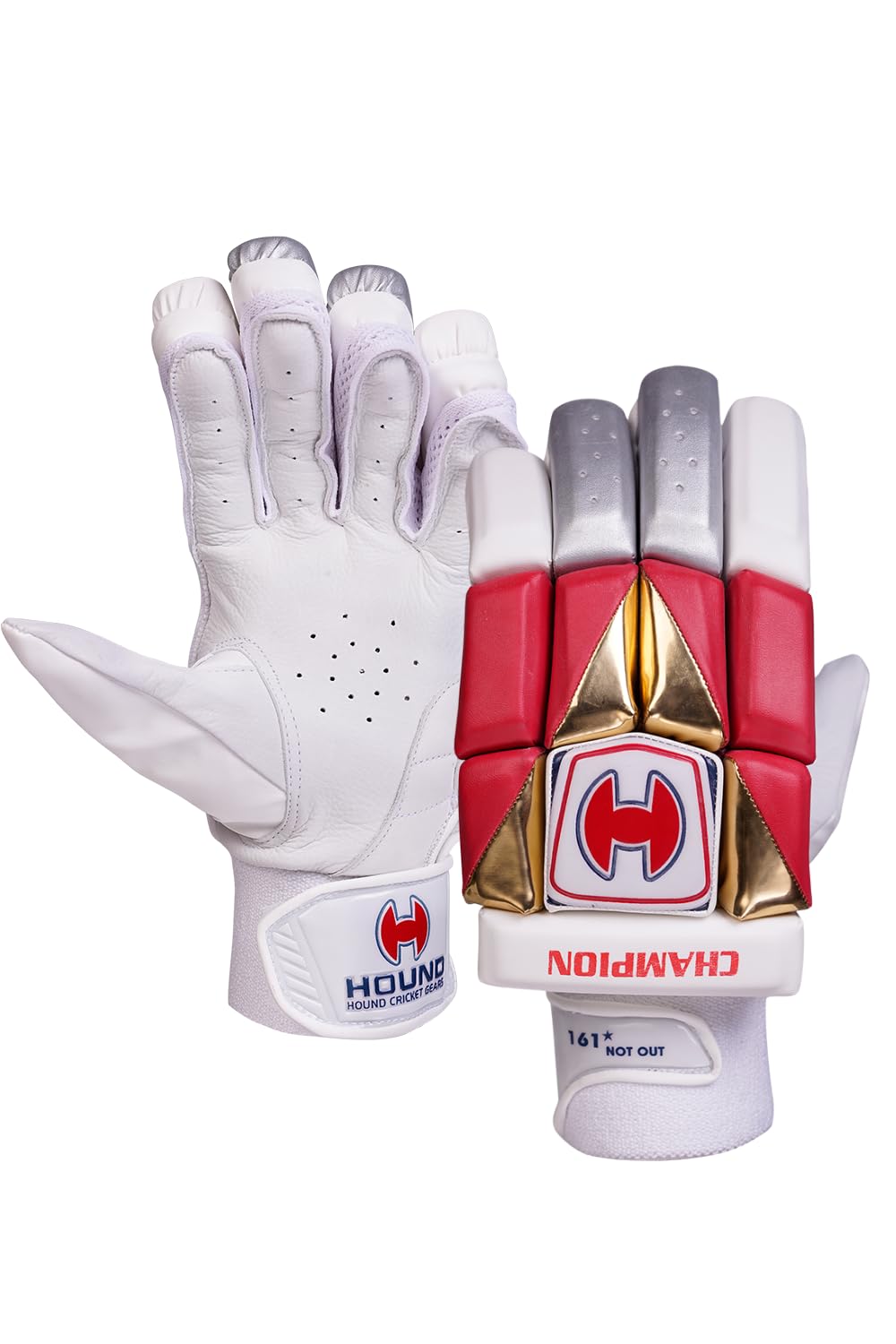 HOUND Champion Cricket Batting Gloves (RED)