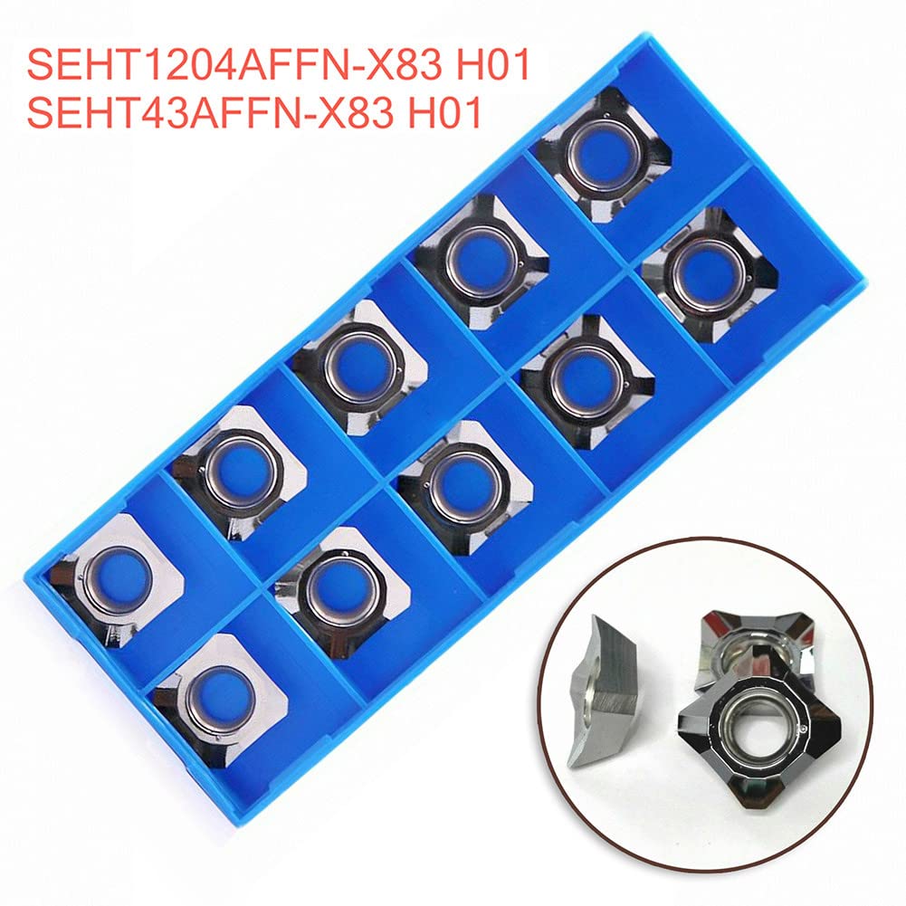 10 Stück SEHT1204AFFN-X83 H01 / SEHT43AFFN-X83 H01 Hartmetalleinsätze für Aluminium