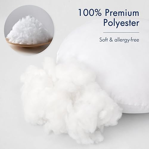 Miniatura 3 de MIULEE Almohada redonda de 14 pulgadas, almohada de suelo, funda de relleno para cojín decorativo, cama, sofá, regalo, boda