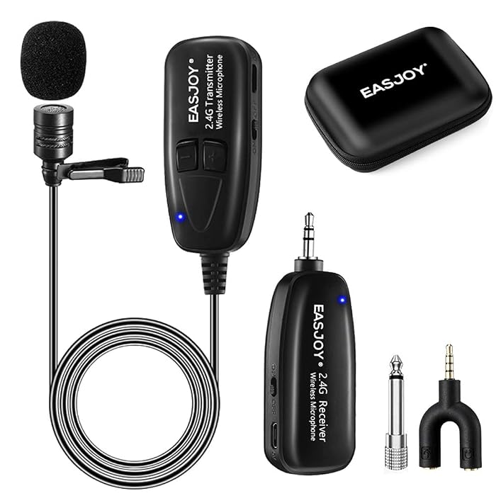 Buy Wireless Lavalier Microphone,2.4G 