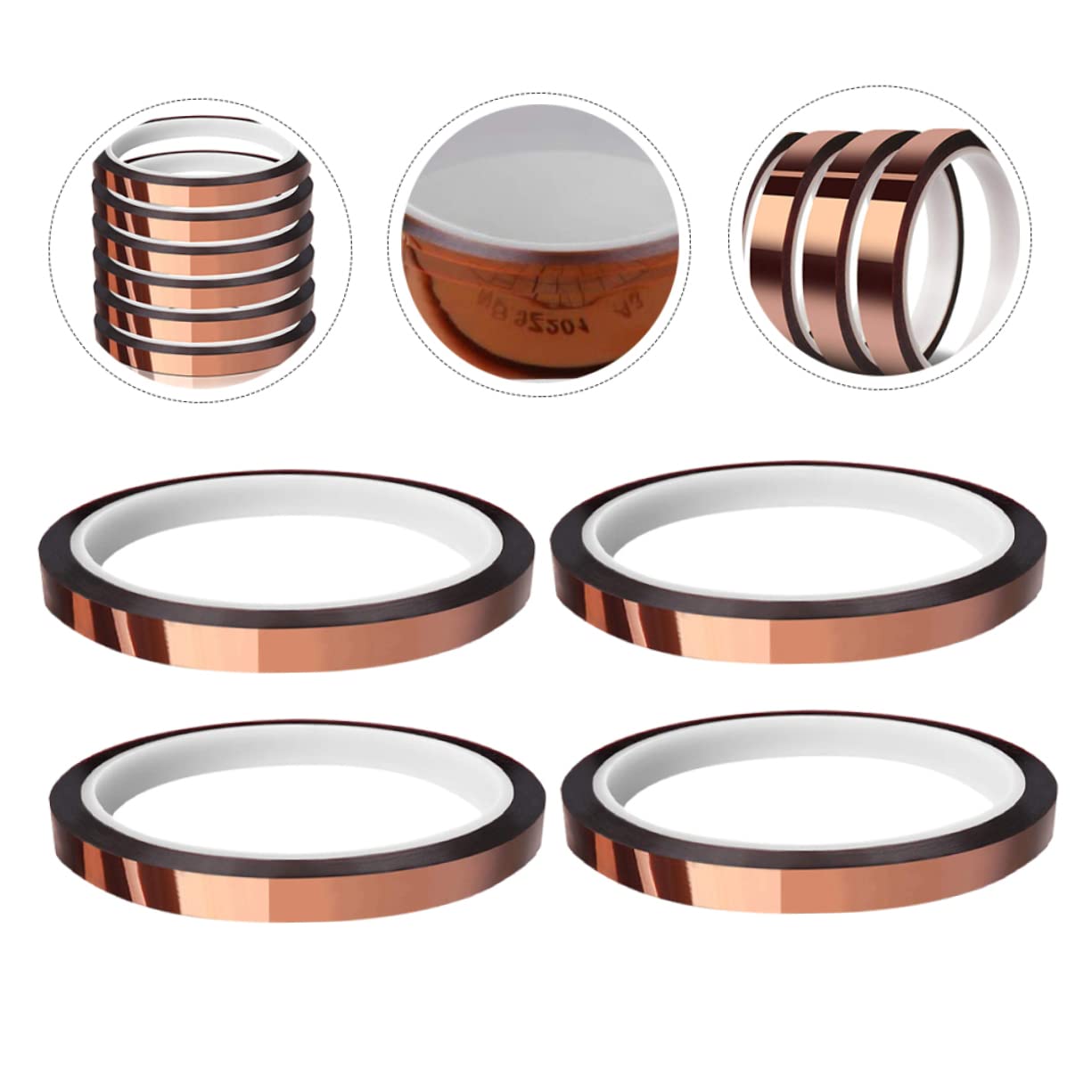 LIFKOME 6 Rolls Static Tape of Insulation Tape for Electrical Use Smooth Surface Residue Adhesive for Household and Industrial Applications