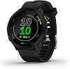 Garmin Forerunner 55 Easy to Use Lightweight GPS Running Smartwatch, Running and Training Guidance, Safety and Tracking Features included