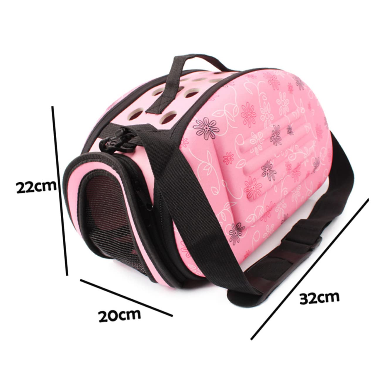 VICASKY Portable Pet Carrier Backpack for Small Dogs Stylish with Breathable Mesh Design for Outdoor Activities Small Pink Pet Travel Carrier