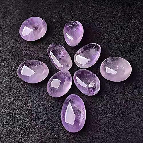 天然水晶の原石 天然バルク宝石パープルクォーツアメジストタンブルクリスタルストーン家の装飾用 4 個 17-22 ミリメートル