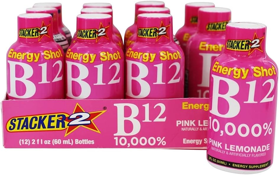 Pink Lemonade B12 Energy Shot, 2oz (12 Pack)