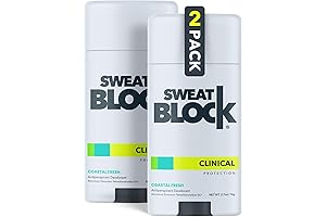 SweatBlock Clinical Deodorant Antiperspirant for Women and Men, 48-Hour High Degree Sweat...