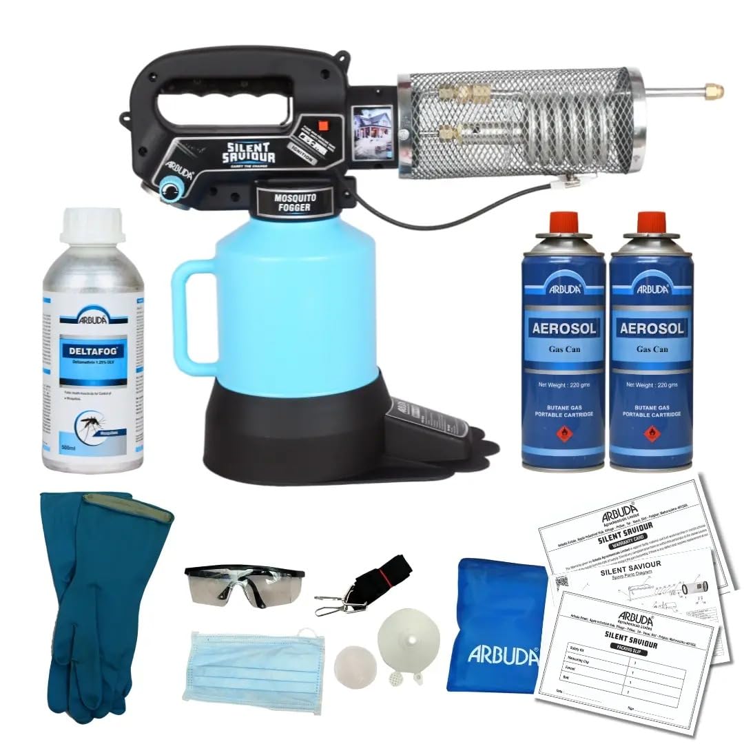 Silent Saviour Heavy Duty Portable Mini Thermal Fogging Machine with 2 Gas Cans | 2L Tank Capacity | Extra Dense Fog Output | Low Maintenance | Indoor & Outdoor Use | SUITABLE FOR MULTIPLE APPLICATIONS-image-33