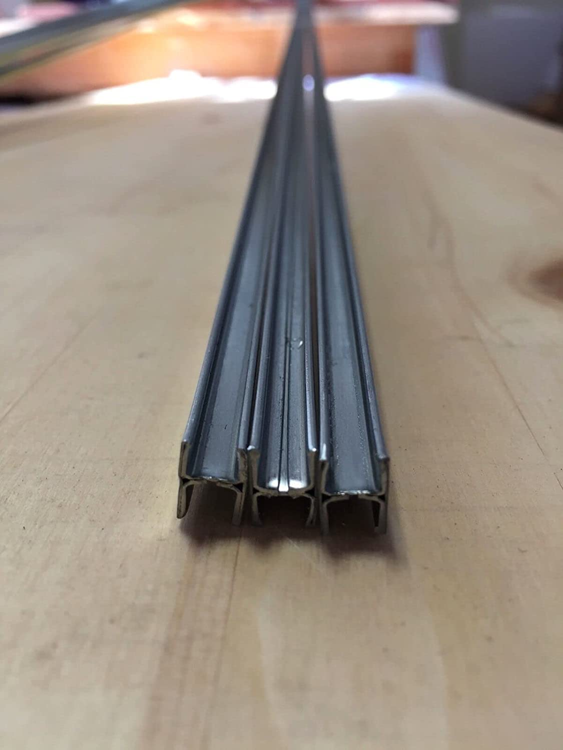 3/8in Flat H Zinc Came: 3ft x 4 Pieces by Binari Glass Studio (3ftx4)