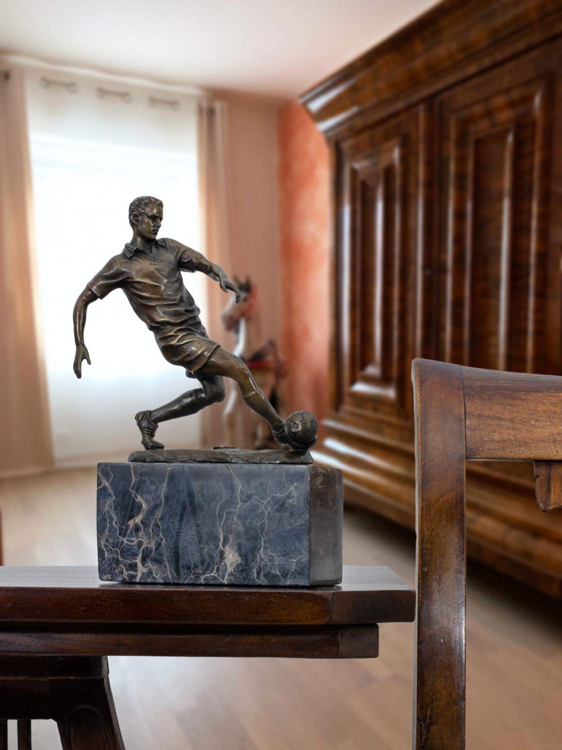 Trophée Sculpture De Chaussure De Football En Résine - Décoration Pour Fans, Dimensions 22,5x11,5x21,5 Cm - 3