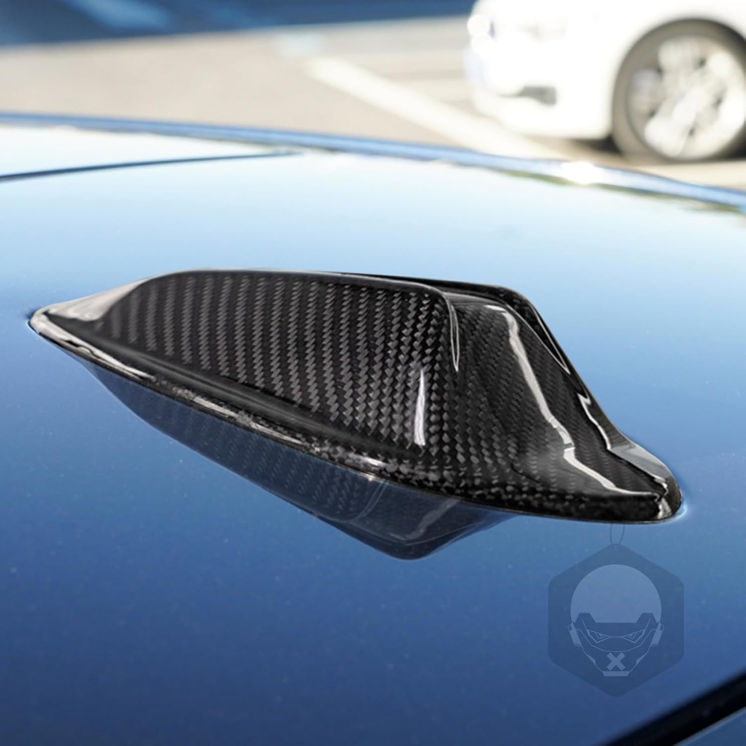 Hard Carbon Fiber Car Shark Fin Antenna Cover Compatible with BMW 3 Series G20 G28 M2 G87 M3 G80 M4 G82/X7 G67 2023+ Exterior Accessories Black.
