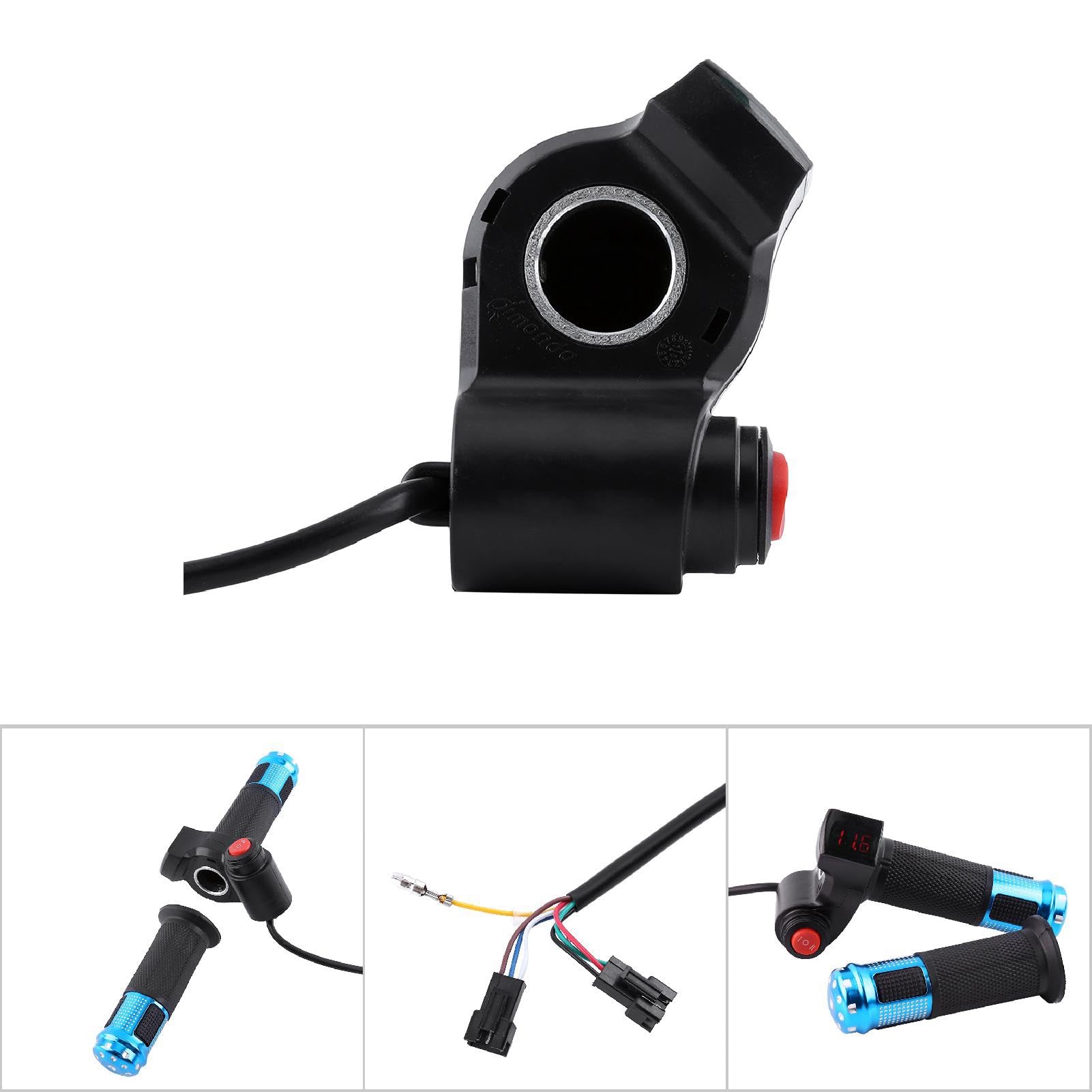 1Pair Electric Bicycle Throttle Grip With LCD Battery Voltage Display - View #9