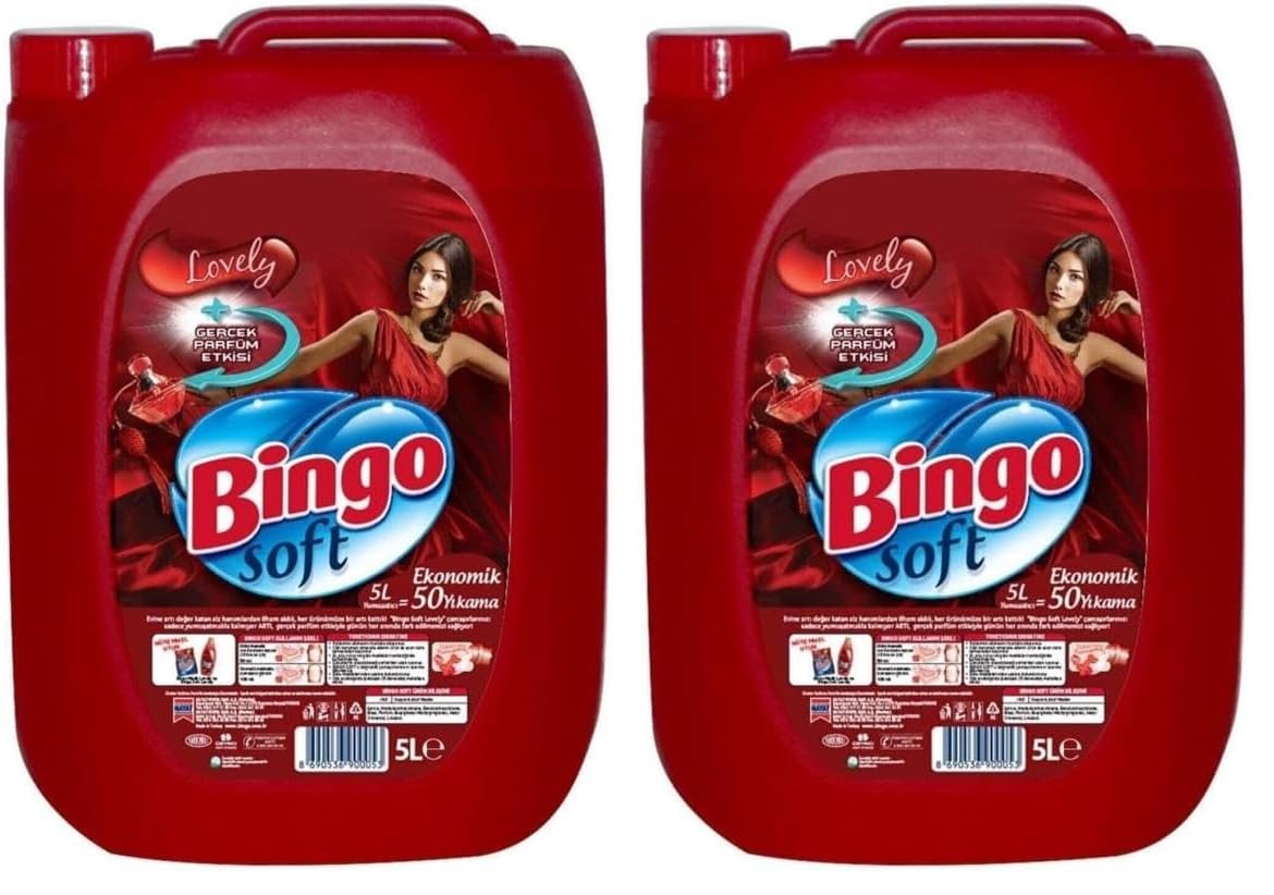 Bingo Soft Lovely Çamaşır Yumuşatıcısı (1 x 5 L) (2 paketi)