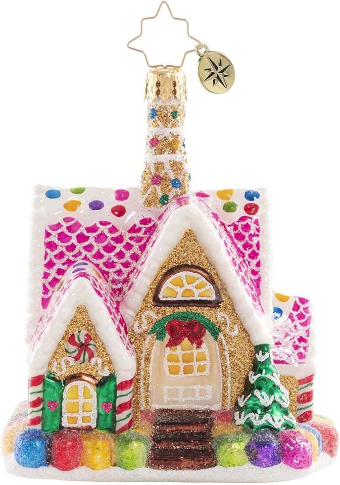 Christopher RadkoHand-Crafted European Glass Christmas Decorative Ornament, A Delectable Dwelling Gem