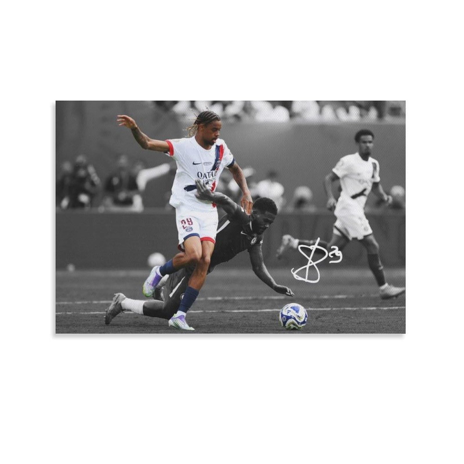 ASUIU Bradley Barcola Canvas Poster Poster Print Art Wall Painting Canvas Posters Modern Bedroom Decor 20x30inch(50x75cm)