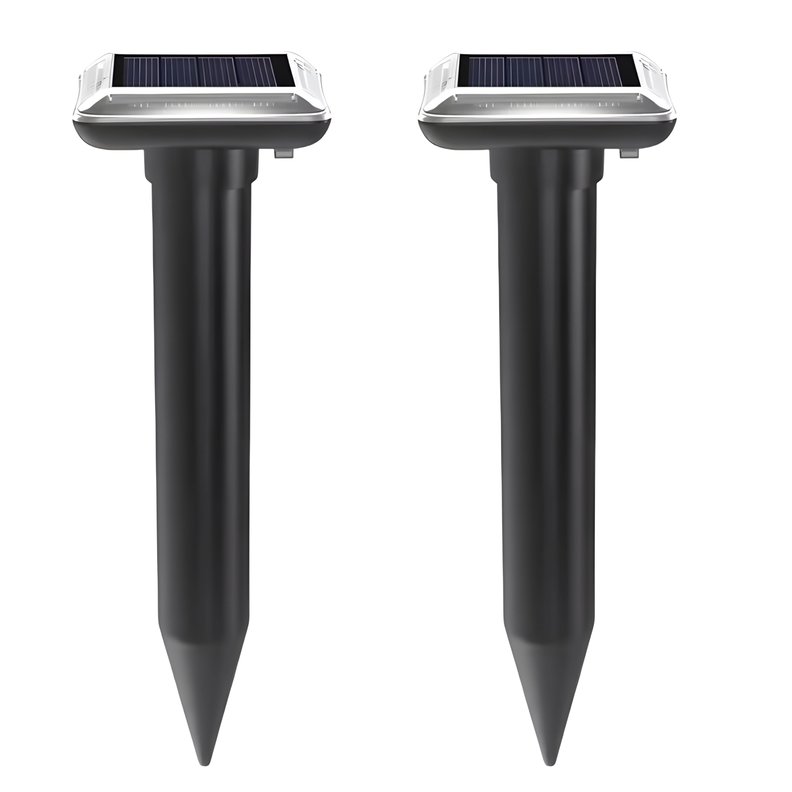 S.I.ENTERPRISES Ultrasonic Solar Power Wave Mouse Snake Repeller Ultrasonic Rodent Repellant (Pack of 2, Black)