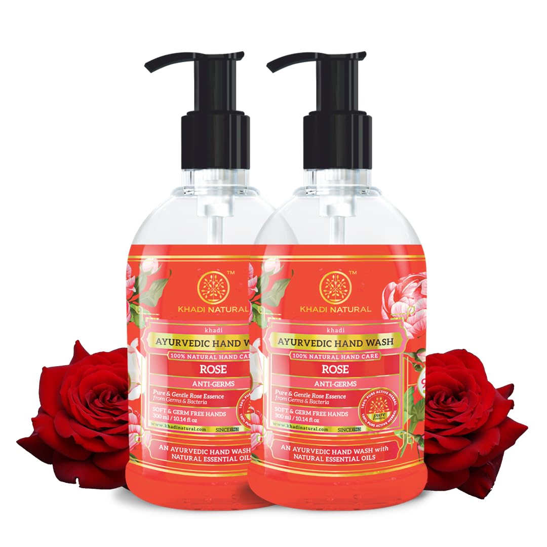 Handwash| Rose fragrance| Keeps skin hydrated| Maintains natural pH balance| Rebalances dry and sensitive skin| Pack of 2 (300 ml)