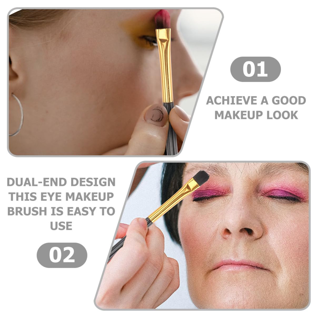 Baluue Elevate Your Makeup Game This Double-ended Eye Shadow Brush Perfect for Women Set of 20 Versatile Brush for Eye Makeup