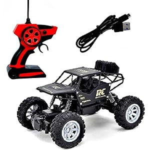 Royals hub Rock Crawler Car Remote Control 5 Function High Speed 1:18 Rc Car Toys for Boys 2Wd Off Road Vehicle Toy Cars for Kids Monster Truck Rock Car Climbing Car Toy for Kids【Colors as Per Stock】