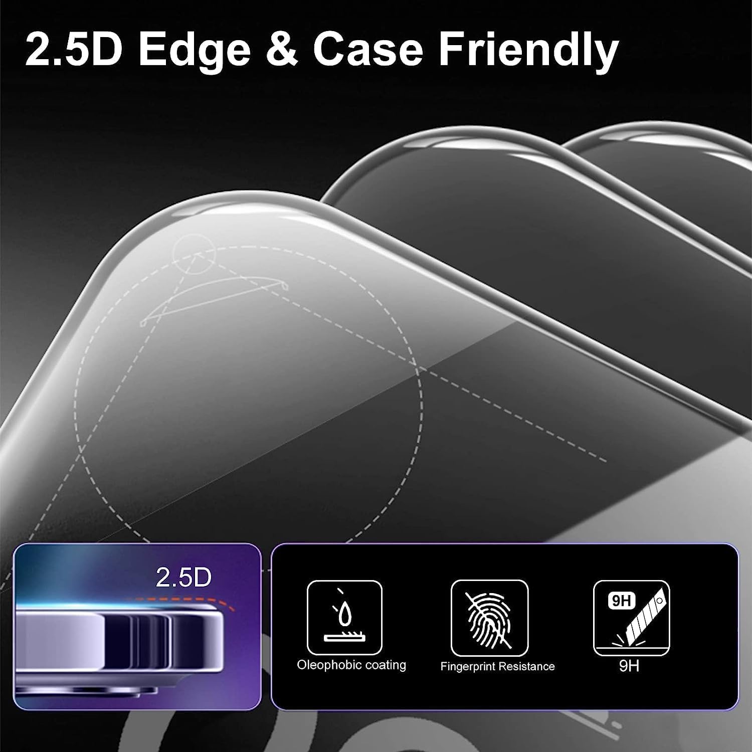 OpenTech® Military-Grade Gorilla Tempered Glass for Samsung Galaxy S25 FE 5G (6.7 Inch) with Edge to Edge Coverage - Case Friendly, Anti-scratch and Bubble free installation kit — Amazon image 5