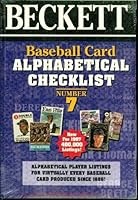 Baseball Card Alphabetical Checklist No. 7 1887432337 Book Cover