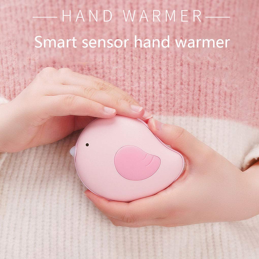 Scaldamani Ricaricabile, rilevamento Intelligente, scaldamani Tascabile Portatile su Due Lati, Power Bank USB, Power Bank Ideale per Regali Invernali