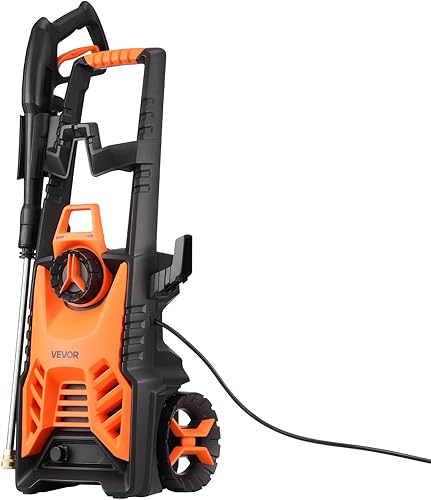 Miniatura 12 de VEVOR Lavadora a presión eléctrica, máximo 4500 PSI 3.2 GPM, limpiador de alta potencia con cañón de espuma y 4 boquillas para calzadas,