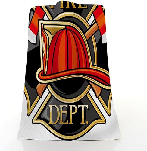 Miniatura 3 de Toalla de mano de bomberos, insignia del departamento de bomberos, símbolo de cruz maltesa, toalla de baño suave para cara de invitado, decoración
