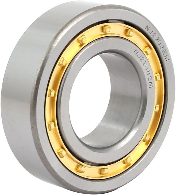 Aexit NJ2208EM 80mmx40mmx23mm Transmission Parts Single Row Cylindrical Roller Bearing Model:62as148qo748