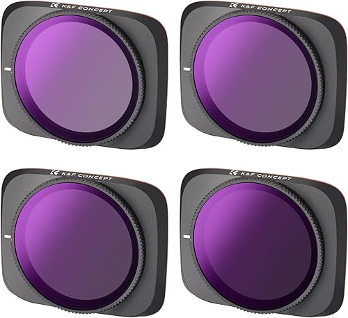 K&F Concept NDPL Filters Kit Compatible with DJI Air 2S - 4 Pack, ND8PL ND16PL ND32PL ND64PL Neutral Density & Polarizer Effect Filter Kit for AIR