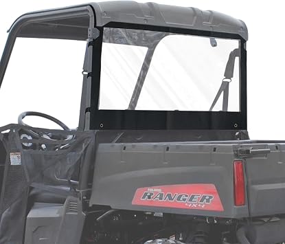 Midsize Ranger 570 Rear Window Dust Panel Soft Rear Windshield for Polaris Ranger 500 570 Midsize Pro-fit Cage 570 2 Seater Only Installation requires removal of the top 2015+