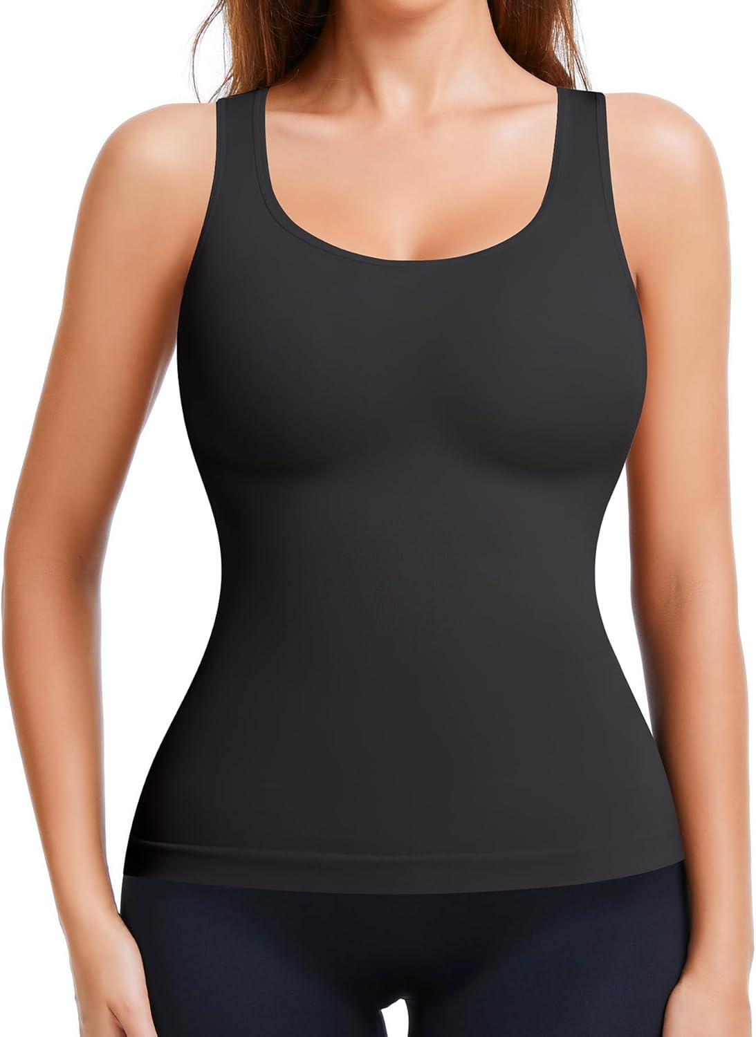 Compression Tanks for Women, Tummy Control Shapewear Tank Tops, Seamless Slimming Body Shaper Camisole