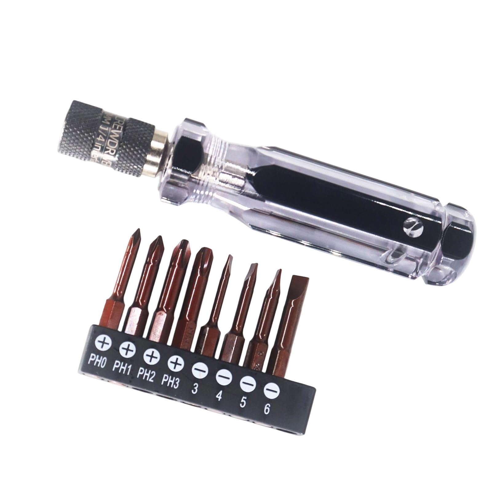Netbiio Billet End Driver Bit Hex Shank Ergonomic Driver Handle Accessory Grip For Electric Drills, Hex Shank Handle For Precision Work