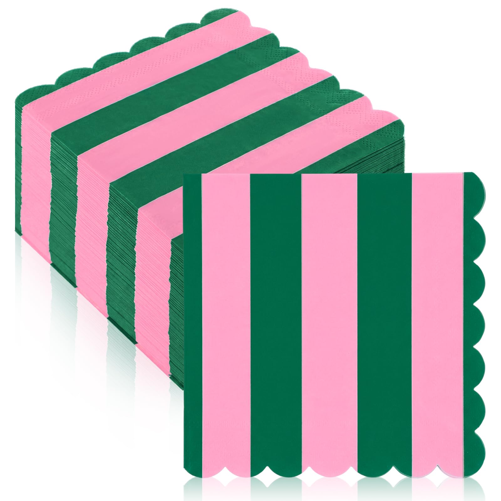 Photo 1 of ForraFun Palm Beach Stripe Cocktail Napkins, 5 x 5 Inch, 100 Pcs