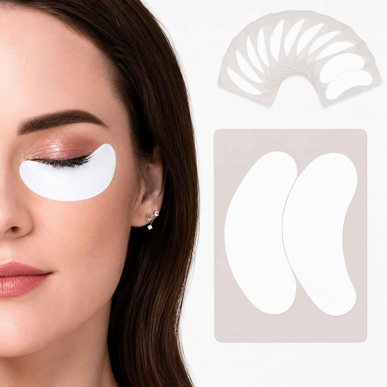 Curacoro Biogel Eye Pads 10 Pairs, Under Eye Patches for Lash Extensions Style 2