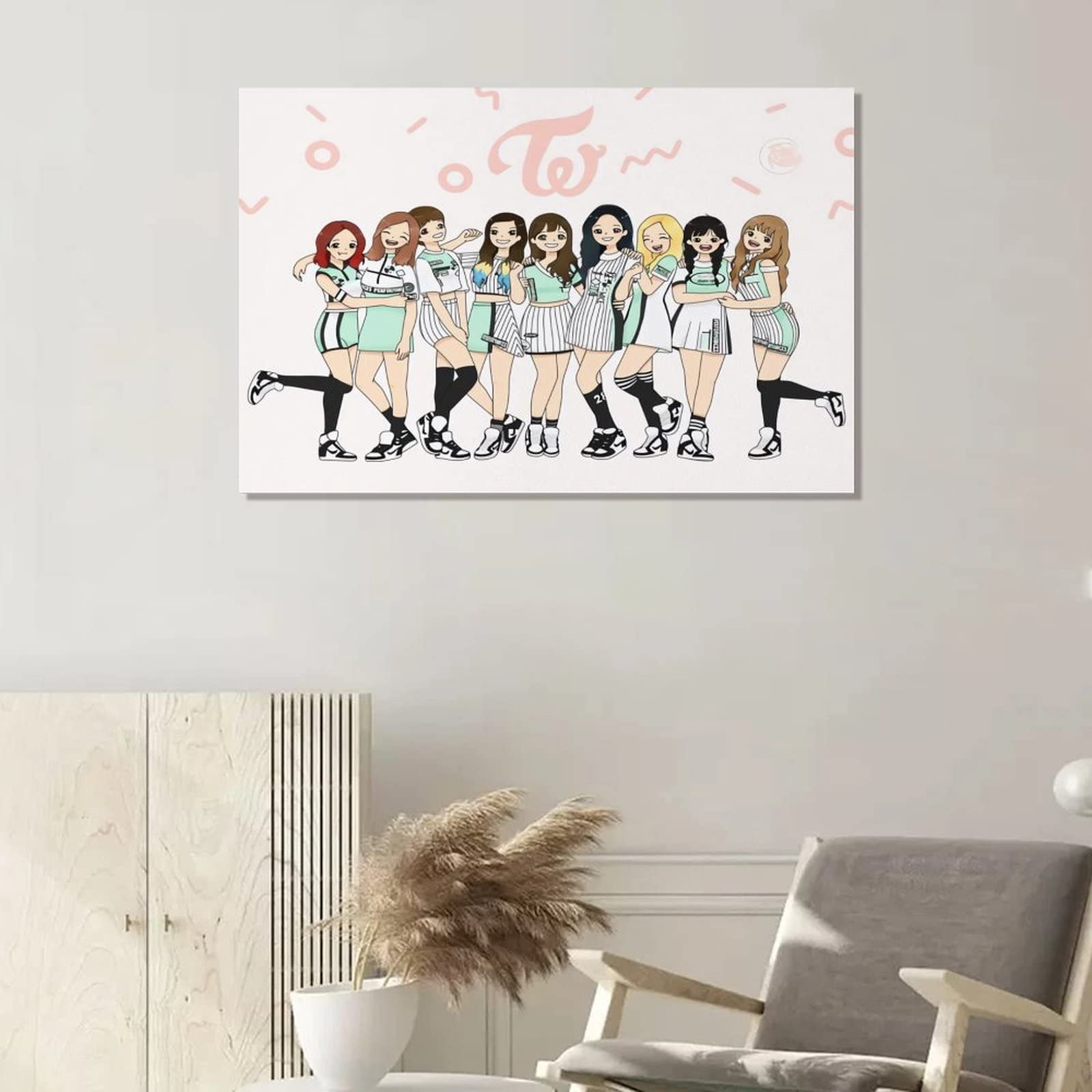 Amazon.co.jp: アートパネル Twice トゥワイス 木製の枠 アート  