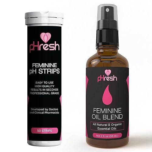 pHresh - Spray de aceite esencial femenino y tiras de prueba de pH vaginal
