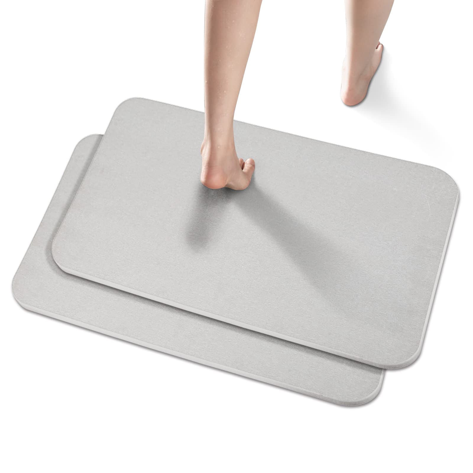 SOBEAU Tappetino da Bagno Assorbenti, Tappeto Bagno Antiscivolo 40x60cm
