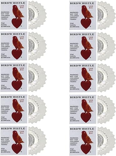 Yahpetes Silbato de pájaro 10 piezas mágico divertido pájaro llamador lengua silbato curruca original magia tweeting juguetes trucos mordaza