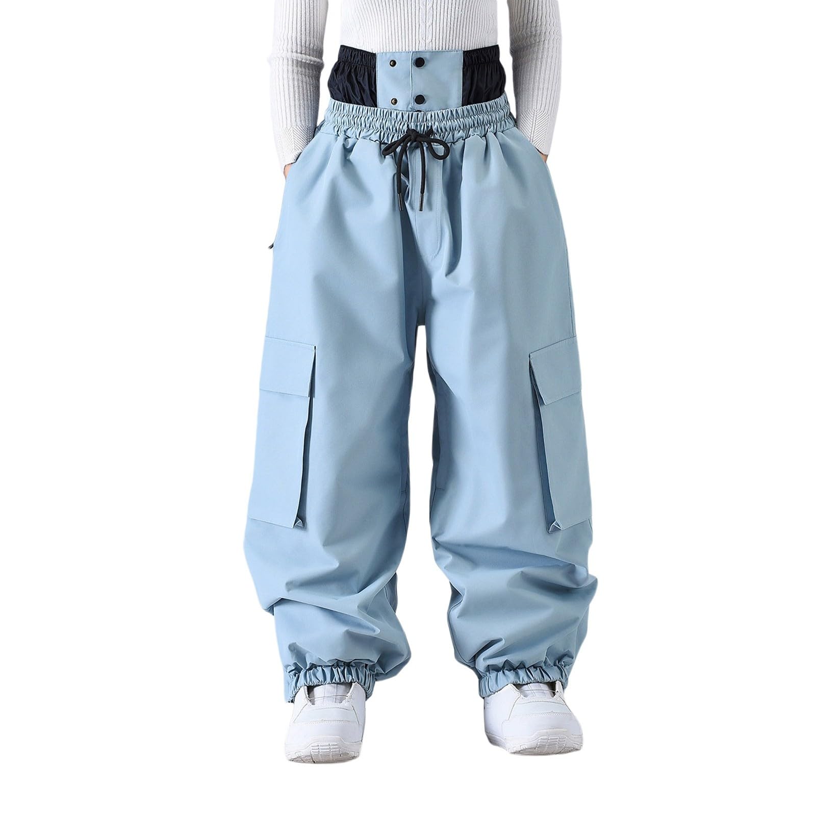 Generisch Pantalones de snowboard, pantalones de esquí de invierno, resistentes al viento, pantalones cargo aislados para actividades al aire libre en climas fríos y montañismo, senderismo y trekking