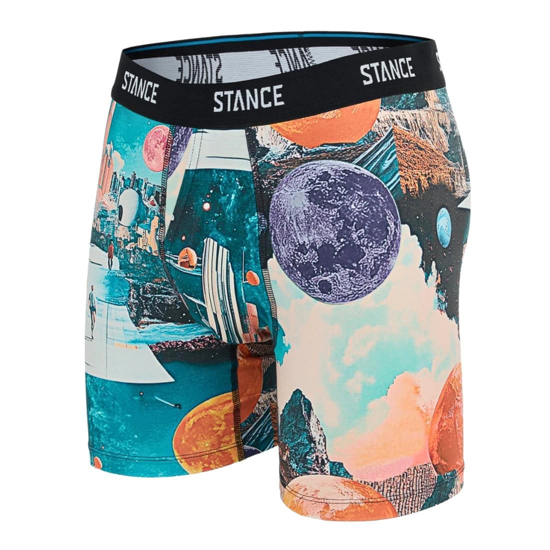 Stance Utopia Boxer Briefs Mens Green Patterned Underwear Shorts XL