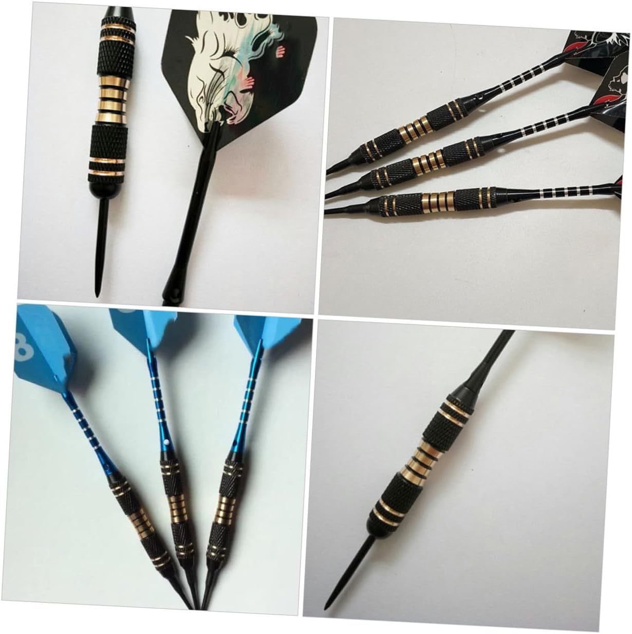 4Pcs Grams Replacement Barrels with Enhanced Grip for Soft Tip and Steel Tip Precision Copper Construction for Improved Control and Performance