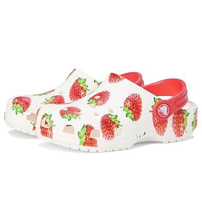 Crocs Kids Classic Clogs with Patterns and Graphics (Toddler) Kids Shoes White