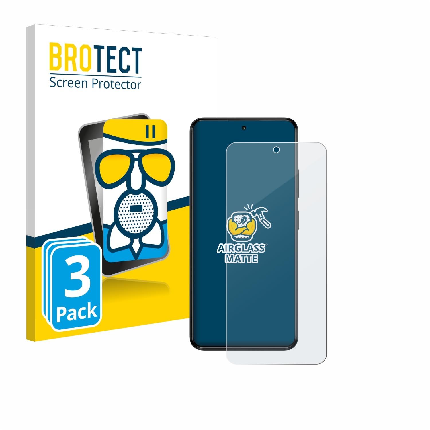 Brotect AirGlass – Film Verre Hybride Pour Sony XAV-AX8050D, 9H Anti-Rayures Ultra Fin Et Flexible