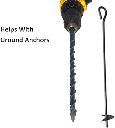 Miniatura 8 de Paquete con estacas de tienda de campaña con tornillo alimentado por taladro