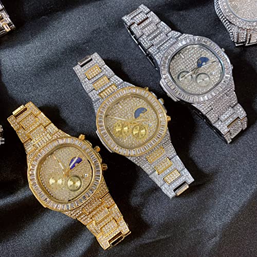 Montre full CZ diamond HALOKAIYA pour un style affirmé sans compromis - 3