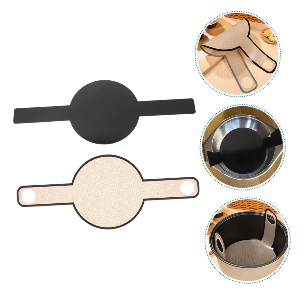 Cabilock 3 Series Alfombrillas De Silicona Para Hornear Pan Antiadherentes Y Resistentes Al Calor Estera De Hornear Para Pan Para Cocina Y Repostería De Limpiar Y Uso Seguro 2 Piezas X 3