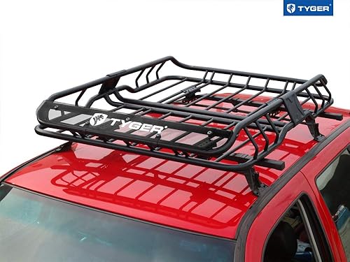 Miniatura 5 de Carga de techo Tyger Deluxe, canasta de carga, rejilla portacargas., Negro